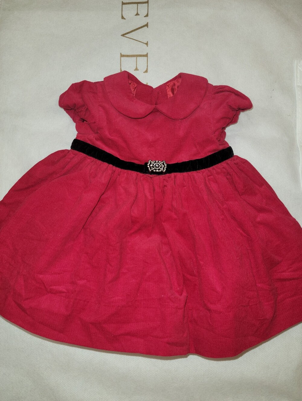 Ralph Lauren Red Corduroy Christmas Dress 3m